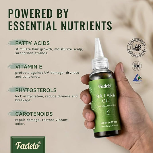 Batana Oil - Dr Sebi Organic Oil for Hair Growth, 100% Raw Pure Natural from Honduras, Deeply Nourishing Scalp for Thicker & Stronger Hair, 8.11 fl oz