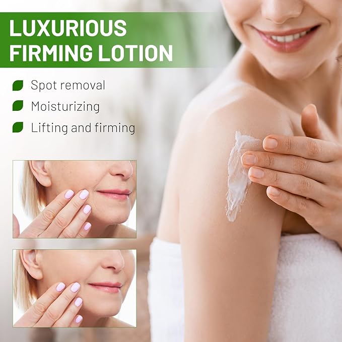 2 Bottle Divglow Luxury Collagen Firming cream, Collagen Firming Lotion Body Moisturizer Lifts, Firms, & Tightens For Younger Looking Skin, For All Skin Types