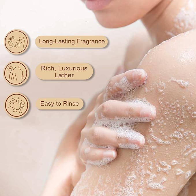 Vassili Fragrance Body Wash - Long-Lasting Aroma with Orange Blossom, Green Tea & Citrus, Hydrating & Moisturizing Formula, Gentle for All Skin Types,12.3 Fl Oz（Mystic Mist）