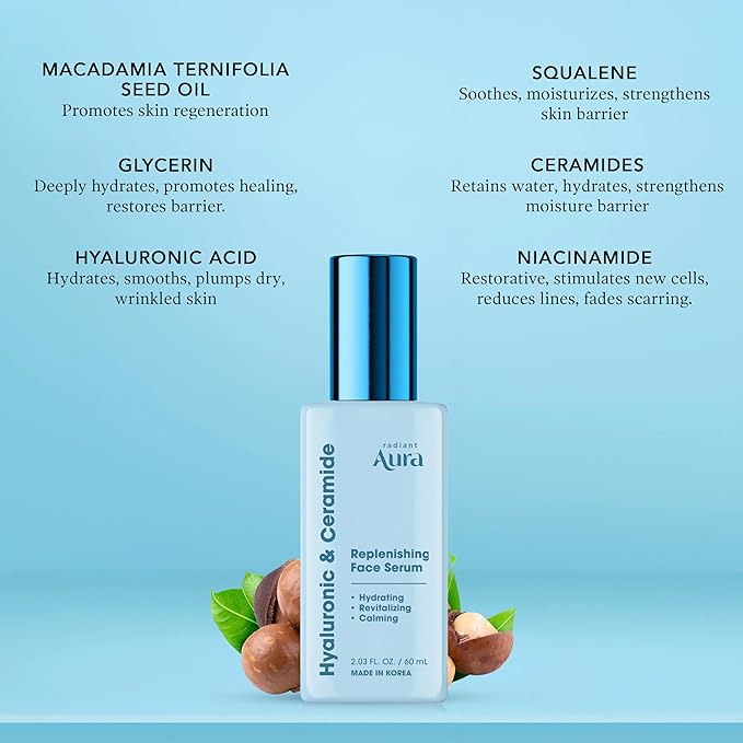 Facial Serum Hyaluronic & Ceramide - 2 Pack - 2 - Fl. Oz Each