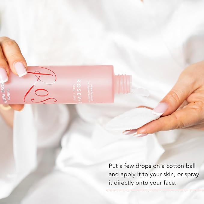 Pure Rose Water Face Mist – Hydrating, Refreshing, Cleansing with Damascena Rose – Natural, Alcohol-Free, Vegan – for All Skin Types, 4.05 oz (120 ml)