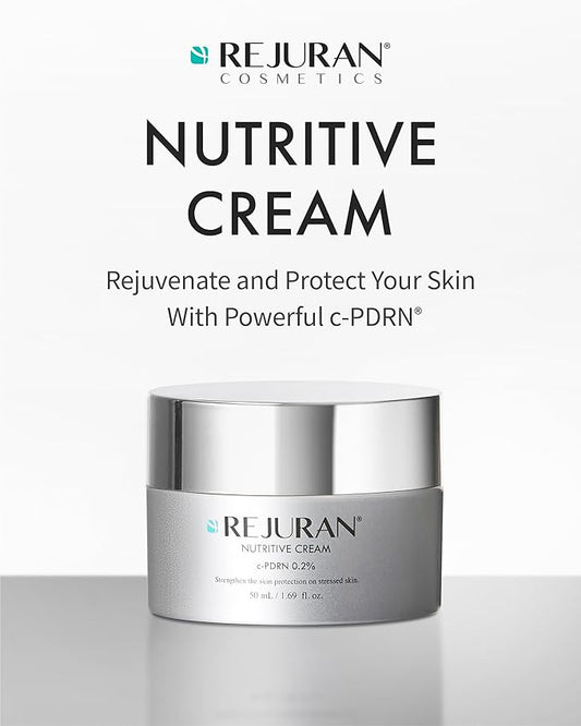REJURAN® Nutritive Cream, c-PDRN® – Salmon DNA Facial Moisturizer for Nourishing, Deep Hydrating. Achieve Radiant, Youthful Glass Skin. Korean Skincare, Clinically Developed (1.69 fl oz)