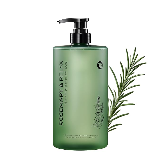 TS Rosemary & Relax Shampoo (1000g) Hydrating & Calming | Natural Ingredients | Sulfate-Free | Korean Shampoo
