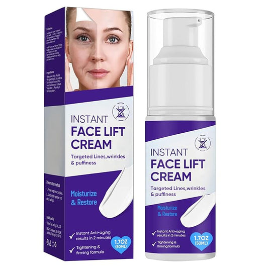 Instant Face Lift Cream, Effective 2-Minute Temporary Skin Tightening Cream, Visibly Firming Loose Sagging Skin, Repair and Smooth Wrinkles for Face and Neck