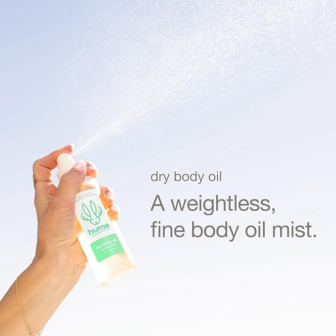 HUME SUPERNATURAL Dry Body Oil Spray - Moisturizing Oil for Dry Skin, After Shower Body Oils for Women and Men, Dry Oil Body Spray, Nourishing, Hydration, Glow, Desert Bloom, 1-Pack