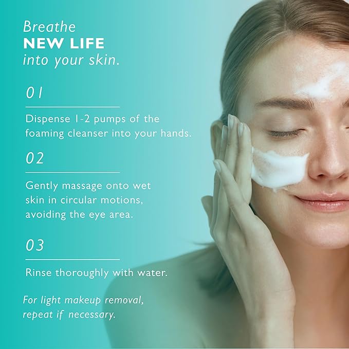 STEM Natural Intelligence RePure Foaming Cleanser, Luxury Exfoliating Face Wash for Women, Body and Facial Cleanser for Women, Skin Care with Dermatologist Developed & Tested Research, Face Exfoliator