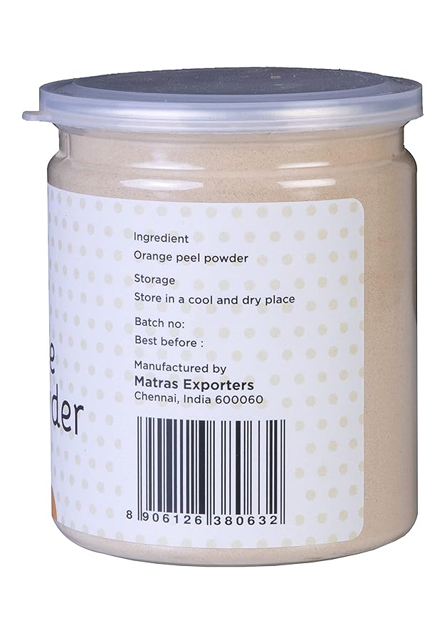 Yogi's Gift Orange Peel Powder 8 Ounce, 100% Natural Orange Peel for Face Mask, Skin Care, Rich in Vitamin C, Effective DIY Skincare Ingredient, Helps Get a Glowing Skin