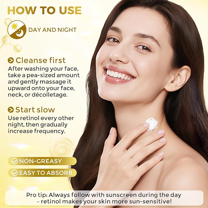 Neck Firming Cream, Anti Aging Wrinkle Cream with AH-8, Retinol, Collagen, & Hyaluronic Acid, Neck Creams for Tightening and Firming for Women & Men, Deep Hydration, Day & Night, 1.7 Fl Oz