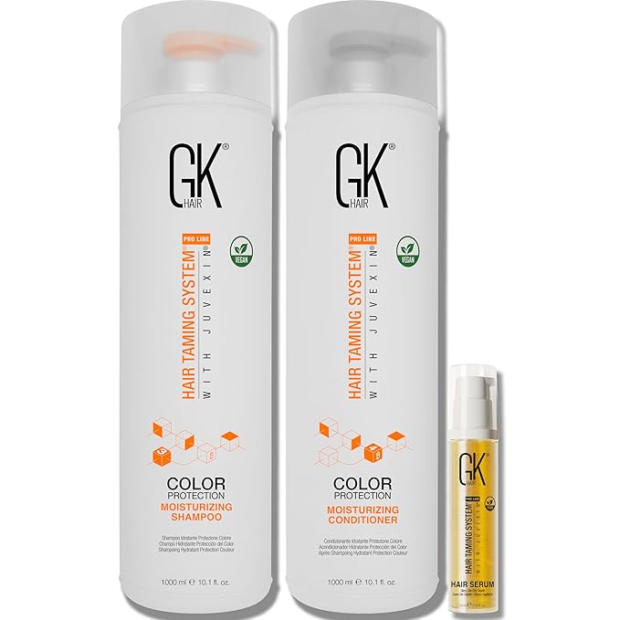 GK HAIR Global Keratin Moisturizing Shampoo and Conditioner Sets (MOIS-DUO-1000-S10)