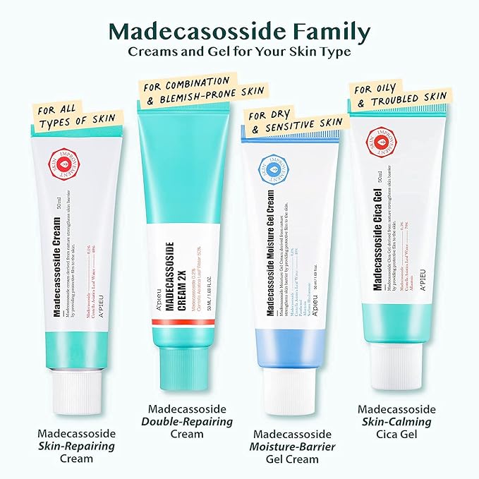A'PIEU Madecassoside Moisture Gel Cream (1.69 Fl oz) - for Hydrating Dry and Sensitive Skin- Helps Soothe Damage and Maintain Optimal pH level- Centella Asiatica, Panthenol, Allantoin