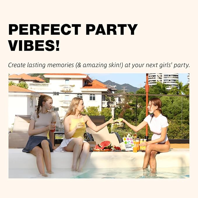 ZealSea Clean Beauty Face Masks Skincare, Minimalism 15 Ingredients Sheet Mask, Dopamine Color Design Facial Mask, Sleepover & Slumber Spa Party Supplies, Women Teen Girl Gifts Trendy Stuff, 14 Pack