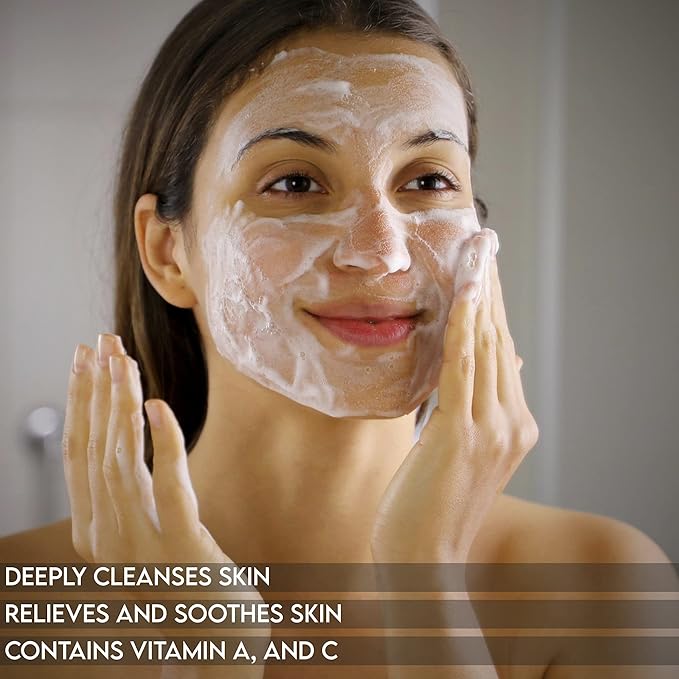 Shir Organic Eucalyptus Cleanser Hydrating Facial Cleanser for Normal to Oily Skin. Antibacterial Acne Cleanser with Eucalyptus (200 ml)