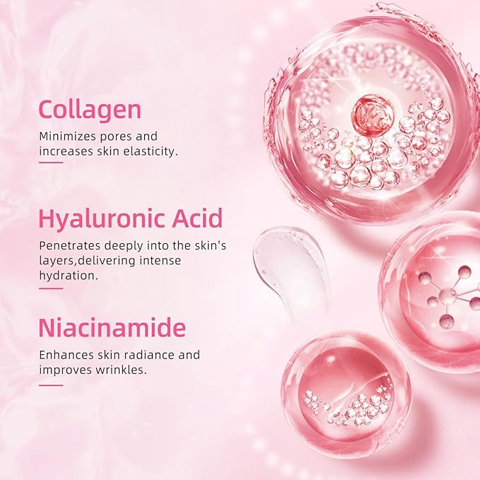 Collagen Face Mask: Deep Collagen Overnight Mask, Anti Aging Lifting Mask, Hydrating Face Mask for All Skin Types, Pore Minimizing, Elasticity Skin, 5 Pack