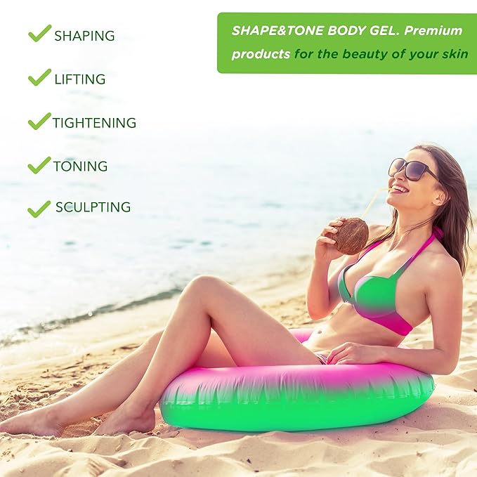 Anti-Cellulite Gel Cream – Body Moisturizer for Arms Legs and Stomach – Lift and Slim body cream by Shape and Tone 150 ml