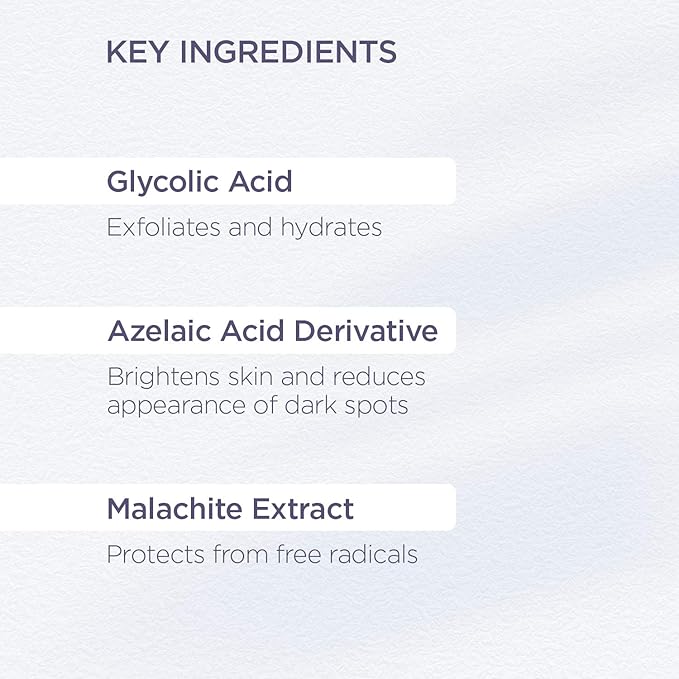 Glytone Enhance Brightening Solution | Brighten & Exfoliate with Glycolic Acid, Azelaic Acid Derivative, Niacinamide & Malachite Extract | Exfoliating Toner for Free Radical Defense | 6.7 fl oz.