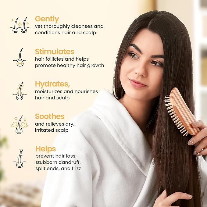 Hair Growth Shampoo And Conditioner with Manuka - Best Shampoo and Conditioner for Thinning Hair and Hair Loss - Hydrating, Sulfate-Free Shampoo and Conditioner for Color-Treated Hair and Dry Scalp