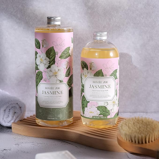 Foaming Hand Soap Refill, Jasmine, Gentle & Moisturizing Formula, 1 L/ 33.8 FLOZ