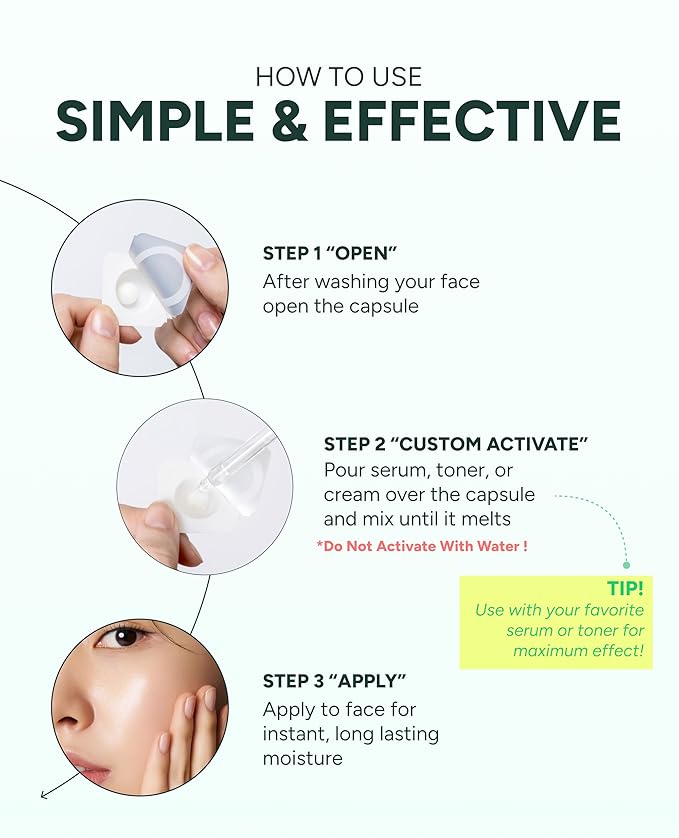Cica Calming Melting Capsule – Centella Asiatica for Soothing & Restoring | Korean Skin Care for Sensitive Skin | Booster for Centella Asiatica Serum, Toner & Moisturizer | 30 Capsules