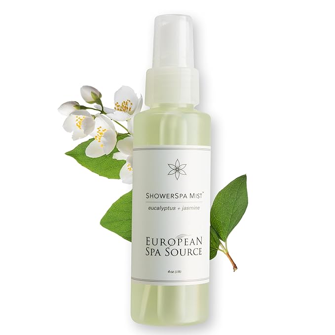 Jasmine + Eucalyptus ShowerSpa Mist Spray for Aromatherapy, At Home Spa Experience, Sinus Congestion Relief, and Tension Relief, 4 fl oz.