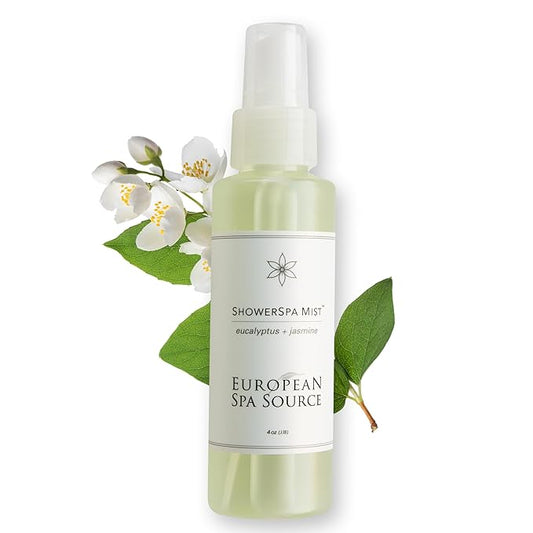 Jasmine + Eucalyptus ShowerSpa Mist Spray for Aromatherapy, At Home Spa Experience, Sinus Congestion Relief, and Tension Relief, 4 fl oz.