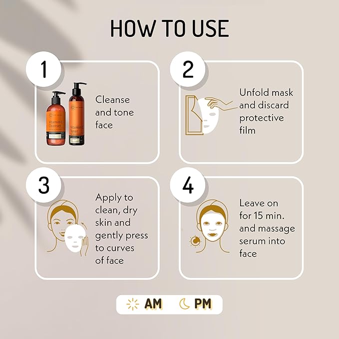 Eve Hansen Collagen Face Mask Sheets Set of 5 – Hydrating & Nourishing Care for All Skin Types – With Hyaluronic Acid, Tangerine Peel, Blueberry Extract & Spinach Leaf