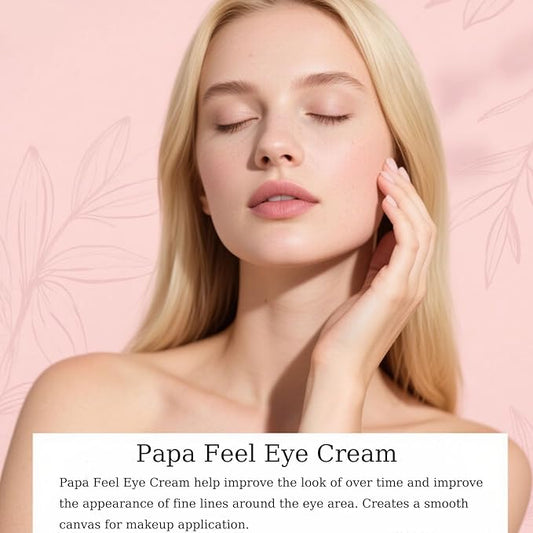 Eye Cream, Papafeel 5D Peptide Eye Cream for Dark Circles, Daily Wrinkle Anti-Aging Cream, Lightweight Eyes Moisturizer for Delicate Skin Under Eyes Hydration, Hydrate Moisturize