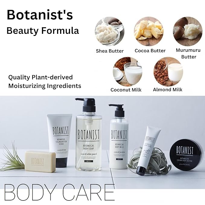 Botanist Organic Body Wash & Shampoo Set, Natural Shower Gel For Women Dry Skin, Sulfate Free Shampoo for Oily Hair with Natural Keratin & Honey from Japan, Silicone & Paraben Free 32.0 Fl Oz