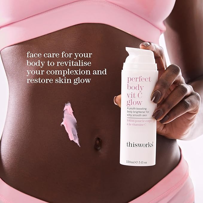 THISWORKS Perfect Body Vitamin C Glow Body Cream & Moisturizer 5 Ounce (150ml)