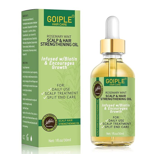WOZUTUNT Rosemary Oil, 1 FL OZ - Natural Hair Growth Oil With Essential Oils, Nourishing Treatment for Split Ends, Dry Scalp, Hair Loss - Women's Hair Care