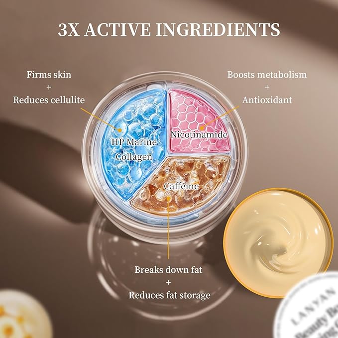 Firming Body Lotion - Slimming Cream Moisturizes Skin, Conditions the Body, Improves Texture, Reduces Cellulite, and Firms for Smoother Skin. 5.29fl Oz