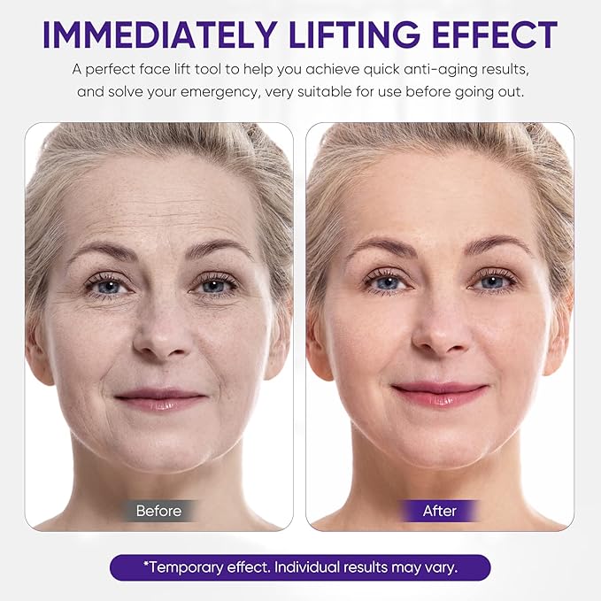 Instant Face Lift Cream, Effective 2-Minute Temporary Skin Tightening Cream, Visibly Firming Loose Sagging Skin, Repair and Smooth Wrinkles for Face and Neck