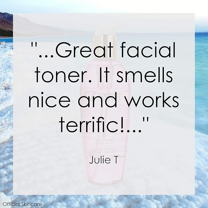 Premier Dead Sea Skin Toner Normal to Oily Skin, pH 5.5 Balancing, Alcoholic Cleanser That is mild and Gentle to Skin, with Natural Ingredients of Witch Hazel and Minerals 8.5fl.oz