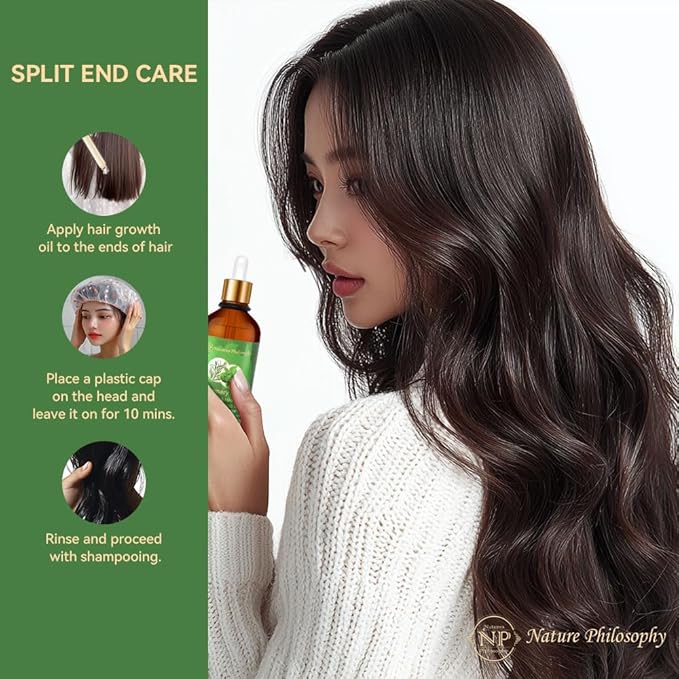 NP NATURES PHILOSOPHY Eyelash Growth Serum & Hair Growth Oil Set, Prostaglandin-Free Peptide Lash Serum and Aussie Rosemary Oil for Hair Growth, Thicker Fuller Lashes & Anti-Hair Loss for Men & Women