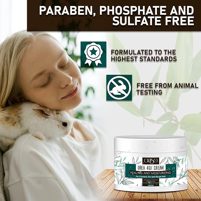 Urea Cream 40 Percent - Intensive Hydration for Dry and Cracked Heels, Feet, Hands, Elbows and Knees - Callus Remover for Women with Salicylic Acid - Helps Athletes Foot - Foot Odor - 4 oz