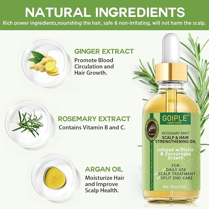 Rosemary Scalp Exfoliator & Clarifying Shampoo Scalp Scrub - 3-in-1 Scalp Treatment with Mint Oil Hair Treatment to Clarify and Remove Build Up - Silicone Scalp Massager Rosemary Oil for Hair Growth