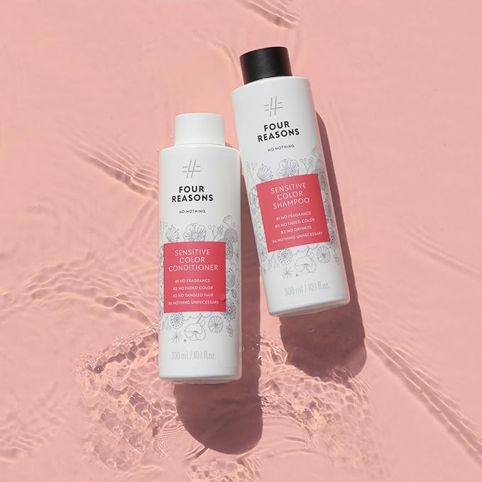 No nothing Sensitive shampoo for color treated hair - Fragrance Free - Hypoallergenic, Vegan, Paraben Free - Unscented Shampoo for Sensitive Scalp and Skin – 10.15 oz