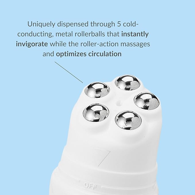 Serious Skincare Anti-Cellulite Cryo-Cinq Cold Sculpting Body Cream - Skin Firming, Tightening for Stretch Marks, Legs, Arms, Buttock - Caffeine Body Moisturizer - Rollerball Applicator - 8 oz.