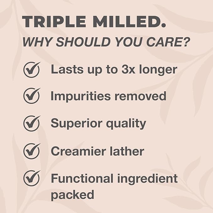 One With Nature Dead Sea Salt Soap 7oz 3-Pack – Purifying and Exfoliating Soap Bar with Dead Sea Minerals for Face & Body, for Men & Women. Unscented.