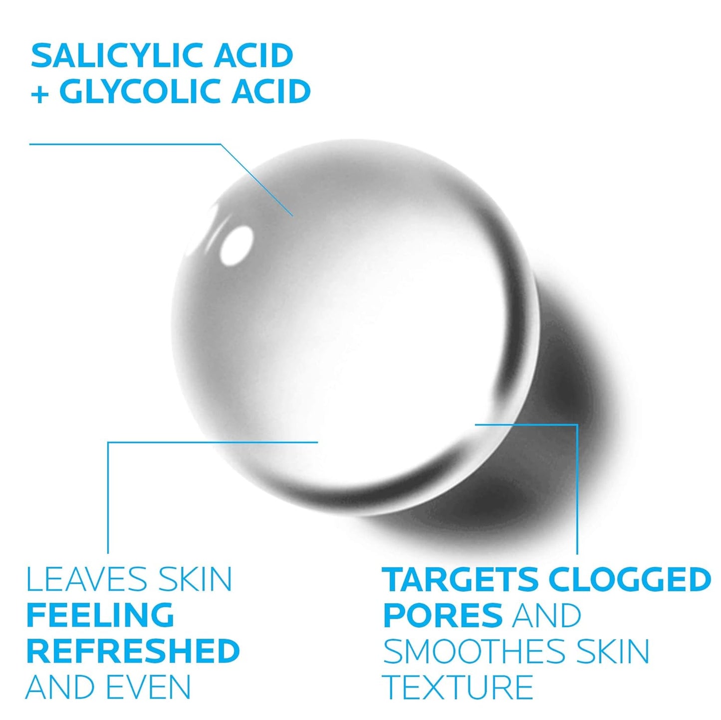 La Roche-Posay Effaclar Clarifying Solution Acne Toner – Salicylic Acid & Glycolic Acid Exfoliating Toner for Oily, Acne-Prone Skin