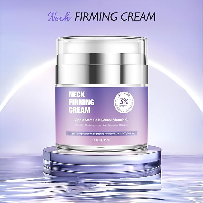 BLAUSE Neck Firming Cream, Retinol Cream for Face with Collagen and Hyaluronic Acid, Neck Creams for Tightening and Firming for Man & Women, 1.7 Fl oz Crepey Skin Creams for Face and Neck (1pcs)
