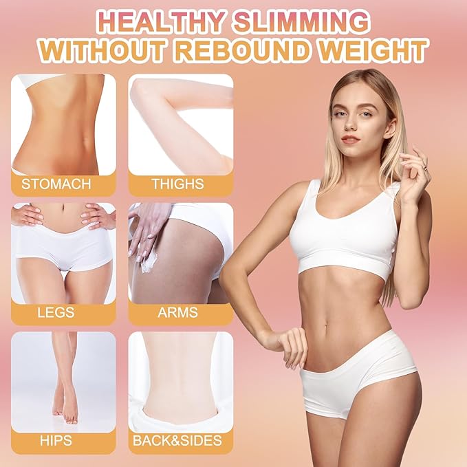 B Flat Belly Firming Cream - Body Cream Skin Tightening for Stomach Thighs & Butt, Firming and Moisturizing Body Tightening Cream