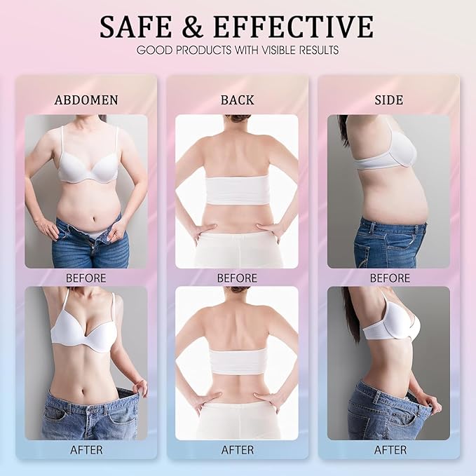 B Flat Belly Firming Cream - Moisturizing & Firming for Stomach, Body Lotion for Women and Men,Thighs and Butt 125 ML +5 ML