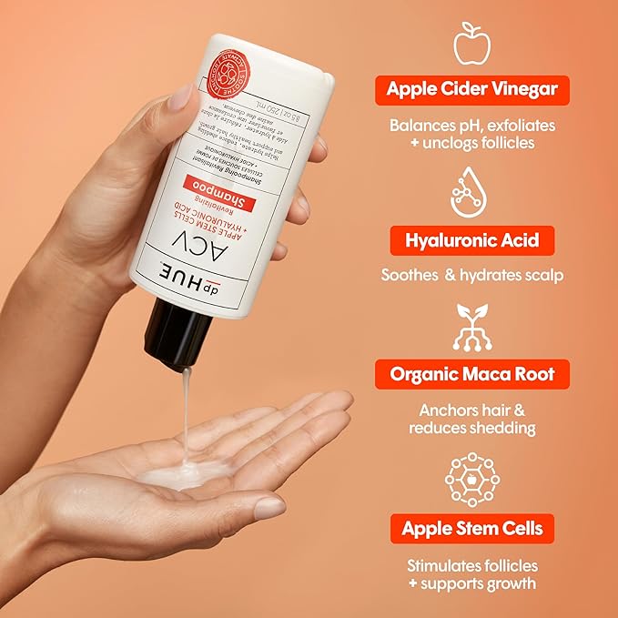 dpHUE ACV Revitalizing Shampoo - 8.5 oz - Helps Support Healthy Hair Growth - With Apple Cider Vinegar & Hyaluronic Acid - Vegan & Color Safe
