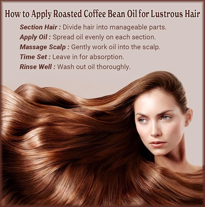 Natural Born Oils Roasted Coffee Bean Oil, 8oz, Organic, Cold-Pressed, Vitamin-Rich, Skin Radiance Enhancer, Hair Conditioner