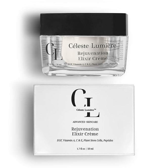 Rejuvenation Elixir - Luxurious Collagen Peptide Cream - Firming Face Cream with Bio-Sourced Peptides & Vitamins - Hydrating, Firming Rejuvenation Elixir Crème - 1.7 fl oz/50ml