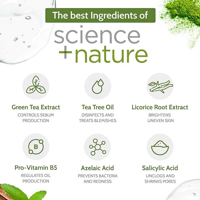 Exposed Skin Care, Expanded Acne Treatment Kit with 2.5% Salicylic Acid and 3.5% Benzoyl Peroxide to Clear Up Teen, Adult, Hormonal and Cystic Acne – Natural, Non-toxic and Cruelty Free