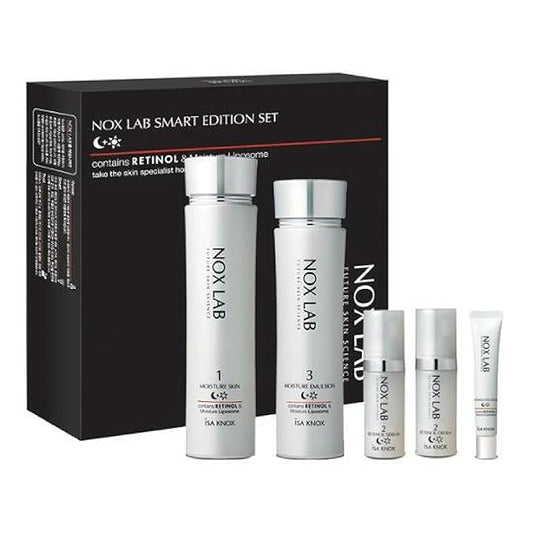 ISA KNOX Nox Lab Smart Edition Set (13.38 fl oz, Duo Set) - Korean Skincare, Anti-Aging, Hydrating & Firming Set for Wrinkle Care. with Smart Retino Formula, Retinol, Moisture Liposome
