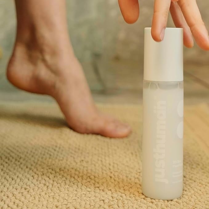 Justhuman 30 sec foot facial | Instant Foot Peeling Spray to Remove Dead Skin| Instant Exfoliation,Soothing Hydration |Pedicure Dead Skin Exfoliator|Spa-like foot treatment|Non-Toxic,Clean Ingredients