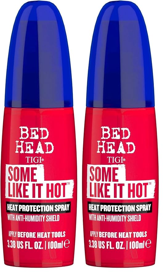 TIGI Bed Head Some Like It Hot Heat Protection Spray for Heat Styling 3.38 fl oz (Pack of 2)