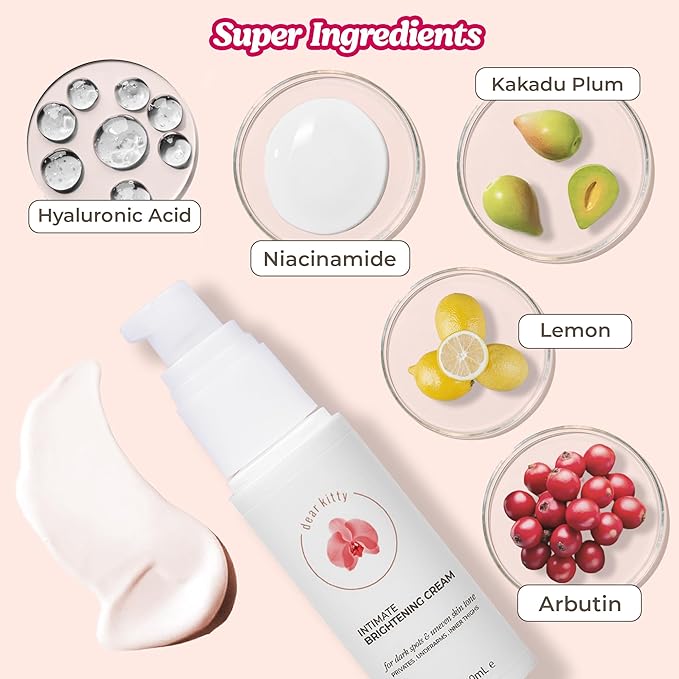 Dark Spot Cream for Intimate Areas - Tranexamic Acid & Niacinamide Serum for Women - Body Cream for Bikini Line, Underarms, Inner Thigh - Even Tone for Sensitive Skin - 1 oz